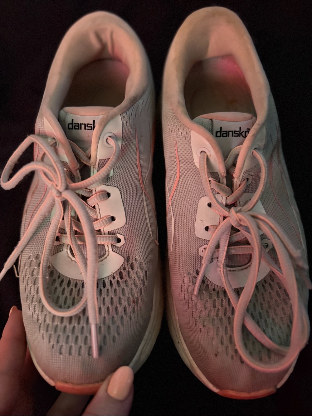 Dansko Women's Blush Pink Athletic Lace-Up Sneakers